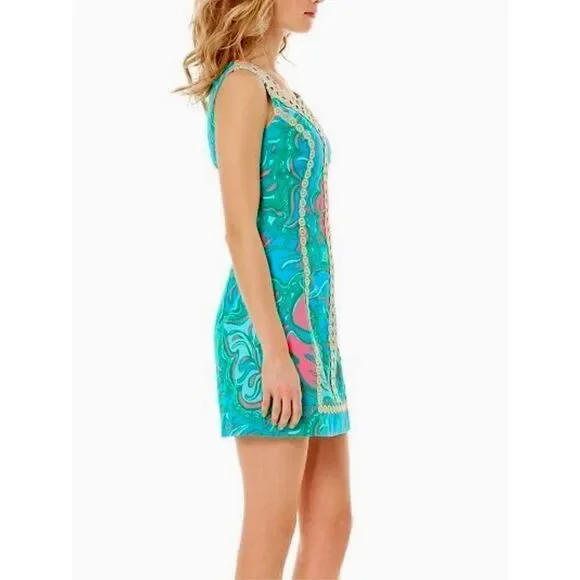 lilly pulitzer white and gold lace dress Tazie Dress – Cloister Collection main image 1
